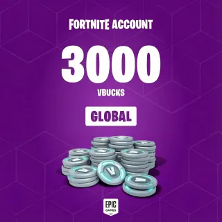 Fortnite 3000 Vbucks Account V-BUCKS ⚡Instant Delivery!⚡