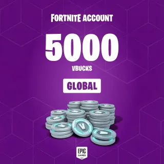Fortnite 5000 Vbucks Account V-BUCKS ⚡Instant Delivery!⚡
