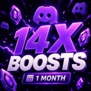 🚀 14x Discord Server Boosts 1 Month 