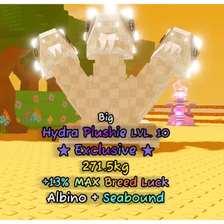 Big Albino Hydra Plushie