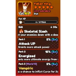 World Zero - PERFECT FALLEN KING PET