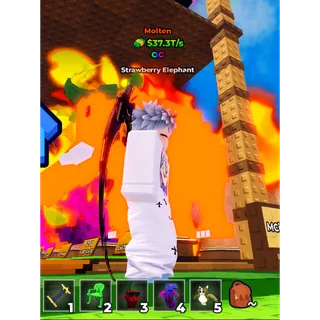 MOLTEN OG STRAWBERRY ELEPHANT | KICK A LUCKY BLOCK