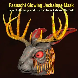 Glowing Fasnacht Jackalope Mask (PC)