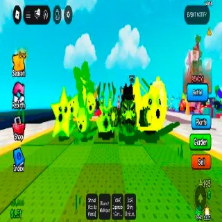 Pvb Secret Plants Neon mutation (Starfruit, Brussel, Kelp, Kiwi And King)