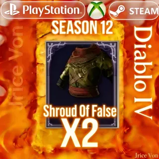 Diablo 4 S13 RUNE (Bac*6,Kry*6.Moni*6) 1 stacks Shroud of false death Diablo IV