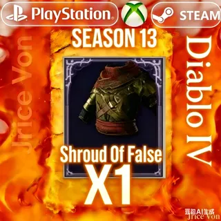 Diablo 4 S13 RUNE (Bac*6,Noc*6.Moni*6) 1 stacks Shroud of false death Diablo IV