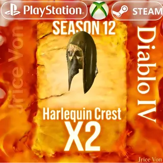 Diablo 4 | S12  |Rune | x12 Eom, x12 Lac, x12 Ton | 2  Set Rune Harlequin Crest  Diablo IV