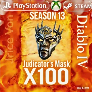 Diablo 4 Diablo IV S13  Judicator's Mask  X100