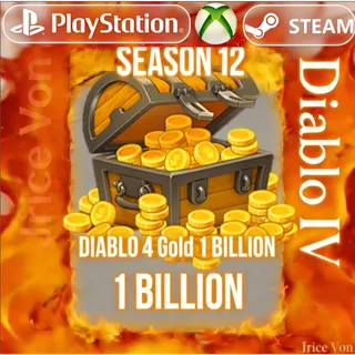 Diablo 4 Diablo IV S12 gold 1 BILLION