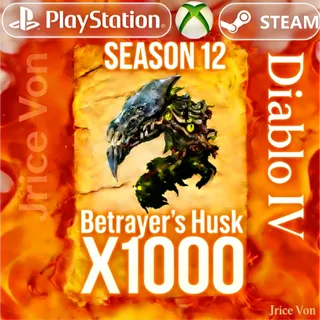 Diablo 4 Diablo IV S12 Betrayer’s Husk X1000。