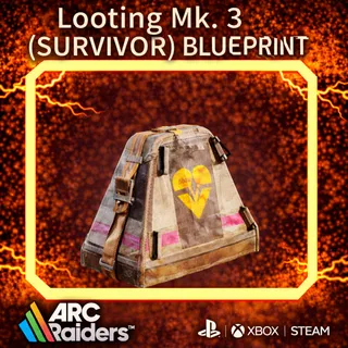 LootingMk.3(SURVIVOR) BLUEPRINT ARC Raiders | Most Affordable Price | Fast & Safe Delivery| 24/7 Suppor