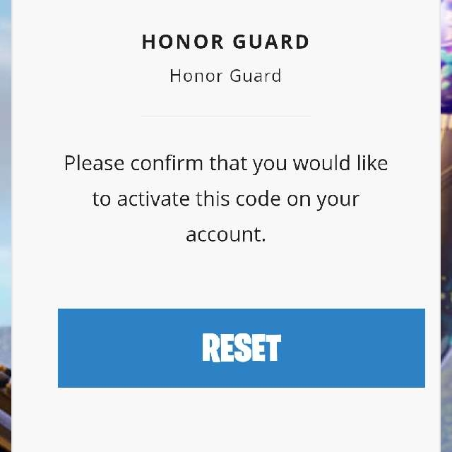 code fortnite honor guard key - honor guard fortnite code for sale