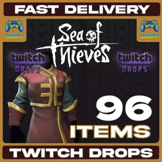 Sea of Thieves - 96 ITEMS ☑️ Obsidian Rug/Phoenix/EWR ☑️ 2024 Drops - TWITCH