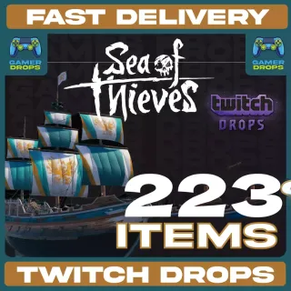 Sea of Thieves Twitch Drops (300k Gold) ☑️ Phoenix/EWR/EWS/RMS ☑️Drops 2022-2024