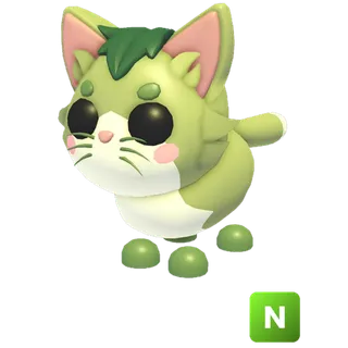 Neon Matcha Cat