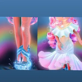 Mermias Tidal Gown&heels