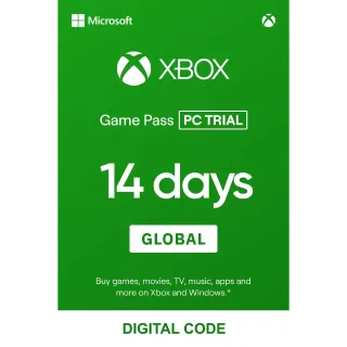 Xbox Game Pass 14 Days Trail Code