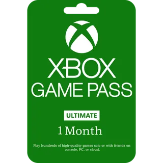 Xbox Game Pass Ultimate 1 Month for old or new account