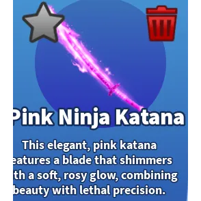 Pink Ninja Katana