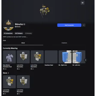 The Dusekkar I Epic Face I Headless I White Sword Cane I Golden Horns of Pwnage I X_X I Lord of The Buxeration I RARE P2