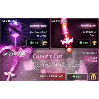 Cupid's Cut + Pixel Passion + Wisteria Petals - Fisch