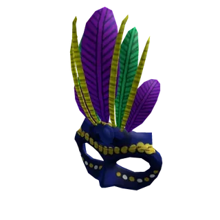 Blue Mardi Gras Mask - Limited