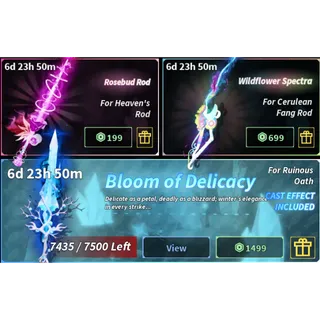  Bloom of Delicacy + Wildflower Spectra + Rosebud Rod - Fisch