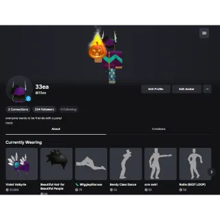 Headless Account I Violet Valkyrie I Korblox I 4 letter user ''33ea'' I Rare I Stacked I Safe