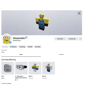 Rare Namesnipe account : ''Despicable'' 