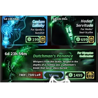 Caelum Lullaby + Hades Servitude + Dutchman‘s Penance - Fisch