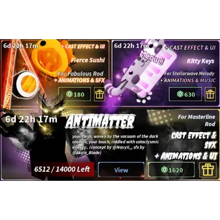 Fierce Sushi + Kitty Keys + Antimatter - Fisch