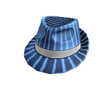 Azure Pinstripe Fedora [Azure] - Limited