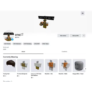 Rare Account I Tix Fedora I Evil Duck I Gold / Bombastic Crown of O's I Extra Domino Top Hat I Big Ad Man Fedora 