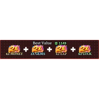 2x Money + 2x Gems + 2x EXP + 2x Luck - Sailor Piece