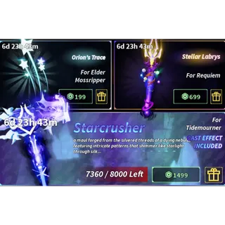 Orion's Trace + Stellar Labrys + Starcrusher