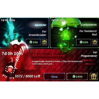 Aquabriar + Luckysaurus + Malevolence - Fisch