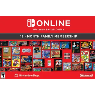 Nintendo Switch Online Family Membership 12 Month