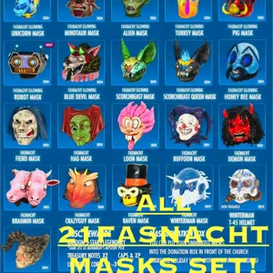 FASNACHT MASK SET ALL 21