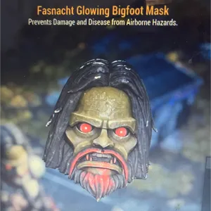 GLOWING BIGFOOT MASK FAS