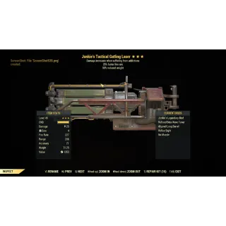 Weapon | J/25ff/90% Gatling Laser