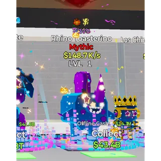 Rave Rhino Toasterino Steal The Brainrot 
