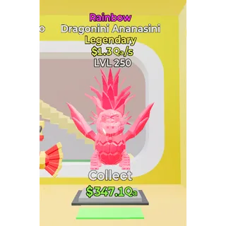 Rainbow Dragonini Ananasini Steal The Brainrot Level 250
