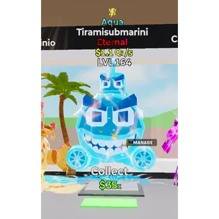 Aqua Tiramisubmarini Steal The Brainrot 1.1Qi