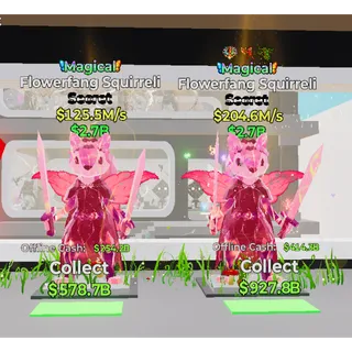 Magical Flowerfang Squirreli Bundle Steal The Brainrot