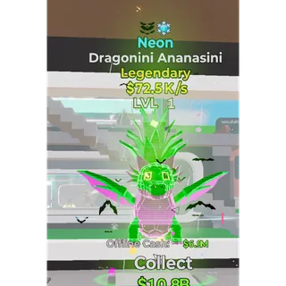 Neon Dragonini Ananasini Steal The Brainrot