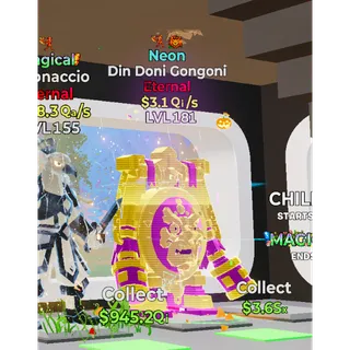 Neon Din Doni Gongoni Steal The Brainrot 