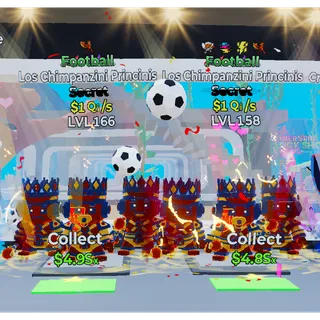 Football Los Chimpanzini Princinis x2 Steal The Brainrot 2Qi