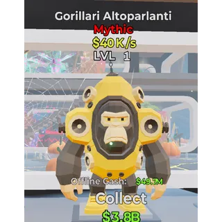 Gorilla Altoparlanti Steal The Brainrot