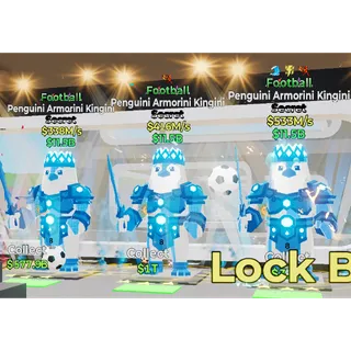 Football Penguini Armorini Kingini x3 Steal The Brainrot