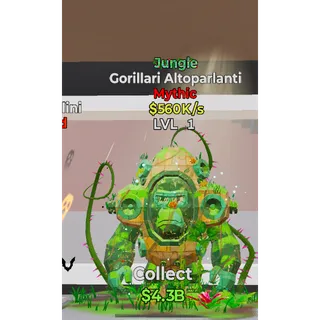 Jungle Gorilla Altoparlanti Steal The Brainrot 